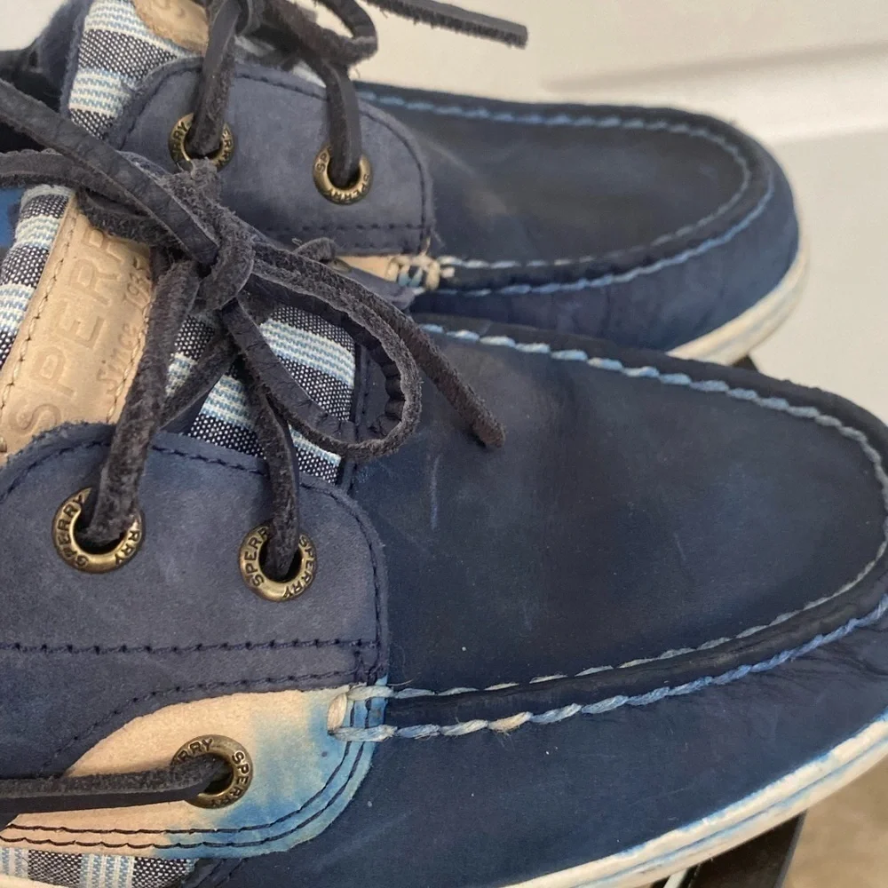 Sperry Womens Bluefish Striped Preppy Boat Shoes